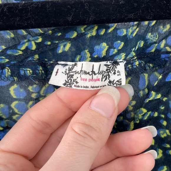 Free People Intimately Swim Cover Up Blue Green Small - Picture 5 of 10